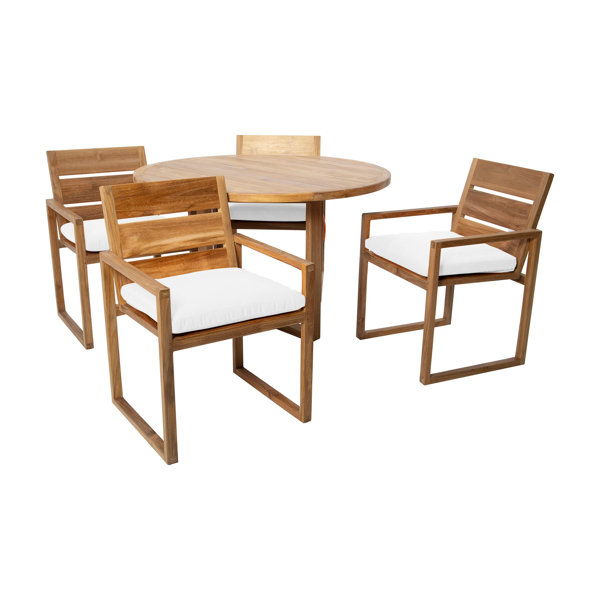 Willow Creek Designs Venice 5 Piece Solid Wood Dining Set Wayfair